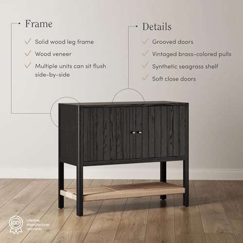 Meads Mid Century Modern Cabinet or TV Stand with Doors (2 Count)
