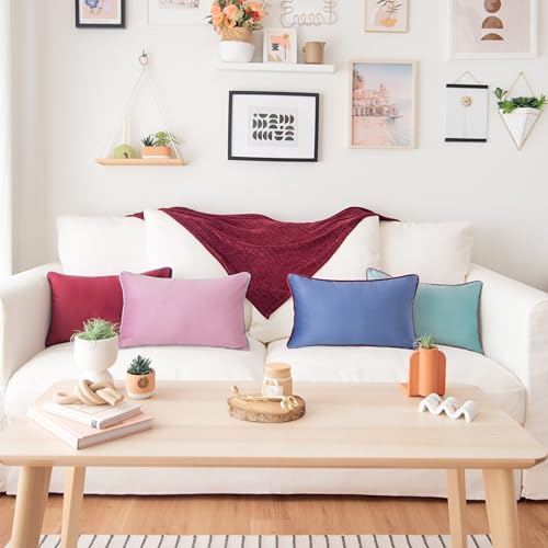 Decorative Throw Pillow Covers Cushion Cases (4 Count)