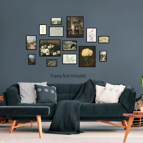 28 PCS Country Botanical Floral Gallery Wall Art (28 Count)