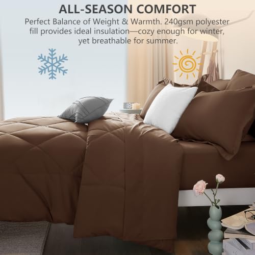 Full Size Comforter Sets Brown