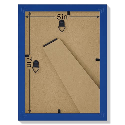 5x7 Picture Frames Set of 9 for Wall or Tabletop Display (9 Count)