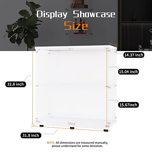 White Glass Display Cabinet