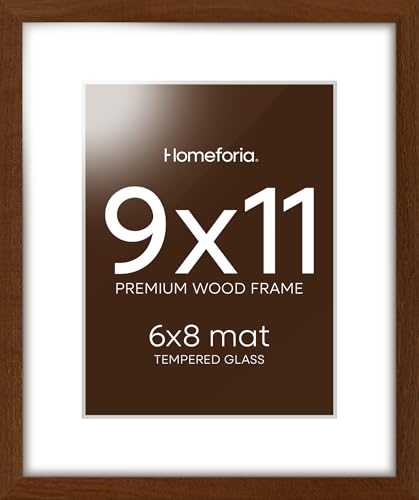 9x11 Brown Oak Picture Frame