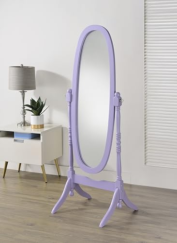 Traditional Queen Anna Style Wood Floor Cheval Mirror
