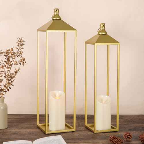 22'' 19'' Large Lanterns Decorative Outdoor Indoor (2 Count)