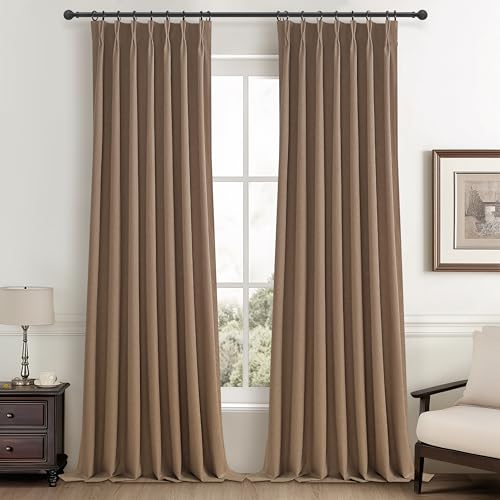 Rust Brown 120 Inch Extra Long Curtains for Living Room 2 Panels Set (2 Count)