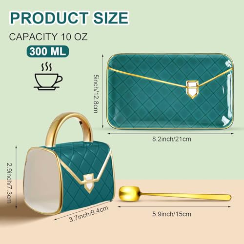 1 Set Coffee Mug Elegant Handbag Shaped Cup