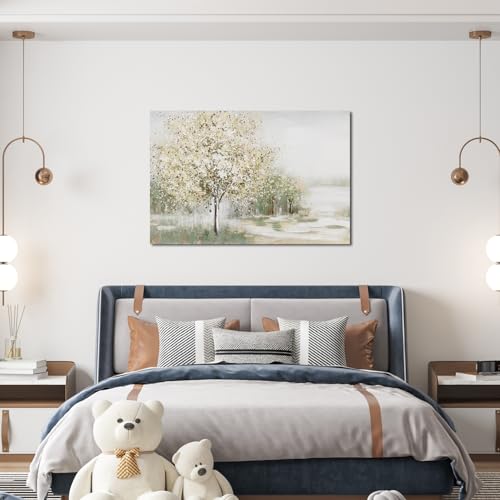 Canvas Wall Art Decor Large Wall Art Pictures for Living Room Canvas Art Wall Decor Landscape Natural Wall Art Decor Artwork for Walls Vintage Tree Wall Art Prints 32" X 48" for Bedroom Office Kitchen