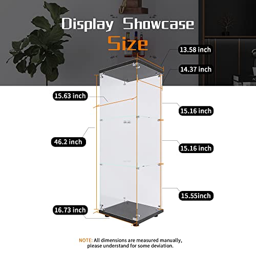 Black Glass Display Cabinet
