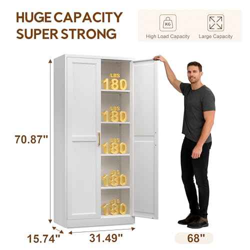 71" Kitchen Pantry Cabinet