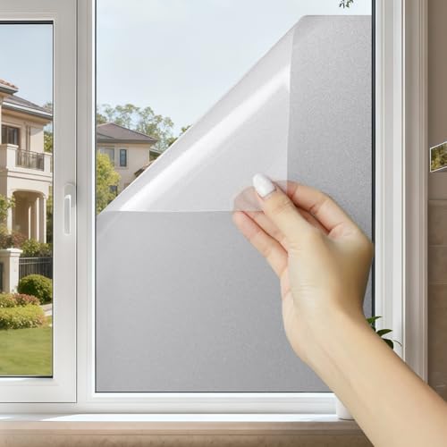 Frosted Glass Window Privacy Film with Tools