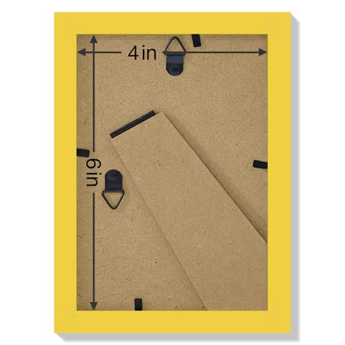 4x6 Picture Frames Set of 9 for Wall or Tabletop Display (9 Count)