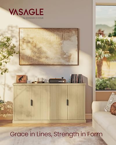 Contemporary Buffet Cabinet with Adjustable Shelves