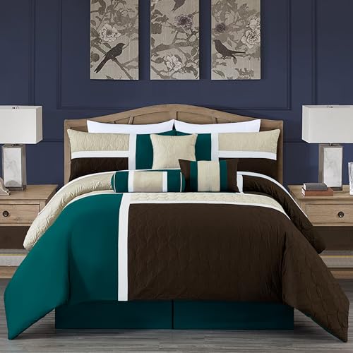 Upland 7 Piece Quilted Patchwork Comforter Set