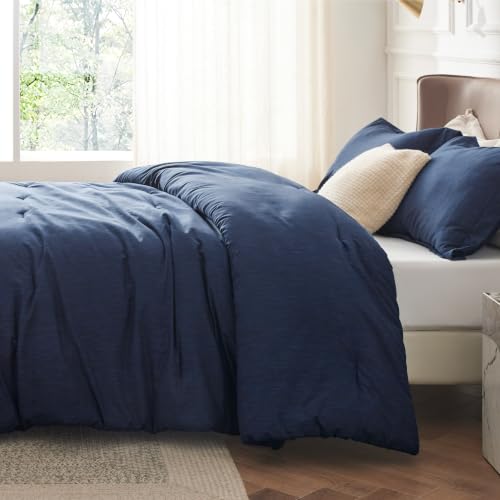 Navy Blue Queen Comforter Set