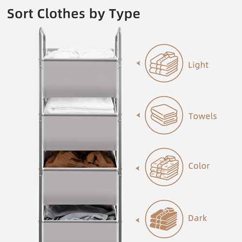 Vertical Rolling Laundry Hamper