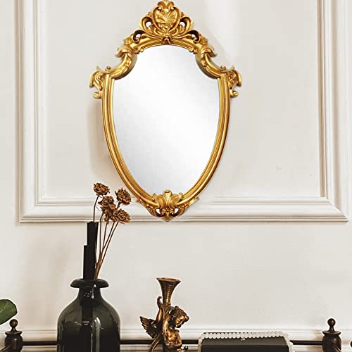 16.5 x 11 inch Antique Mirror Shield Shape