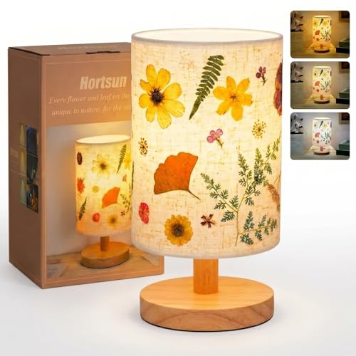 Pressed Flower Vintage Table Lamp
