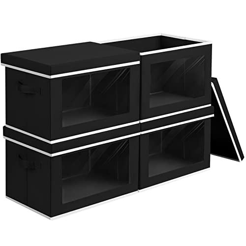 Cube Storage Bins with Lids (4 Count)