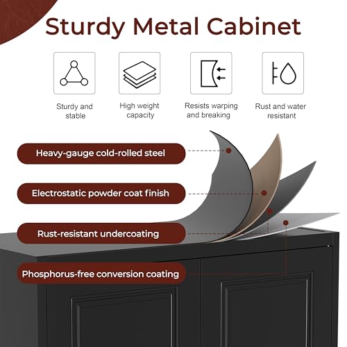90" Tall Metal Storage Cabinet