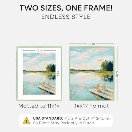 14x17 Green Picture Frame