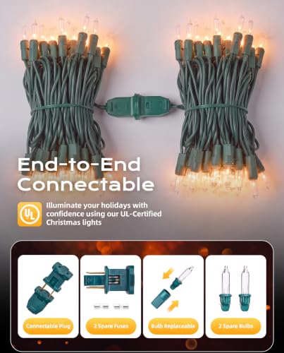 Clear Christmas String Lights (200 Count)