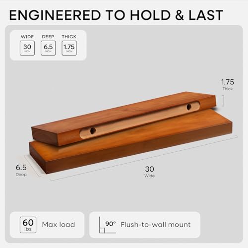 30 Inch Floating Shelves (4 Count)
