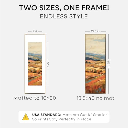 13.5x40 Bronze Picture Frame (3 Count)