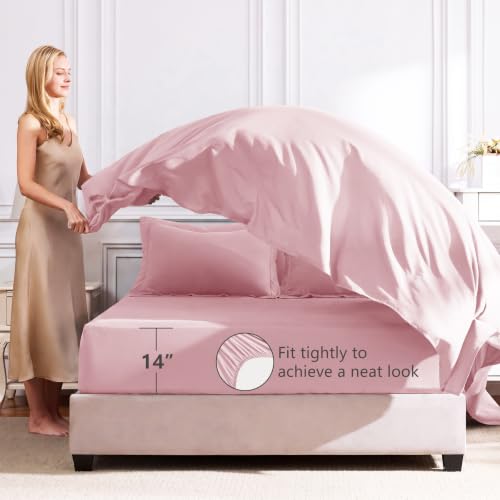 Queen Comforter Set with Sheets Pink