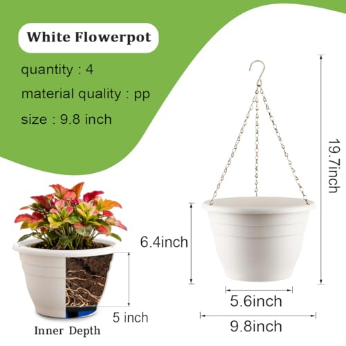 Hanging Planters 10 Inch (4 Count)