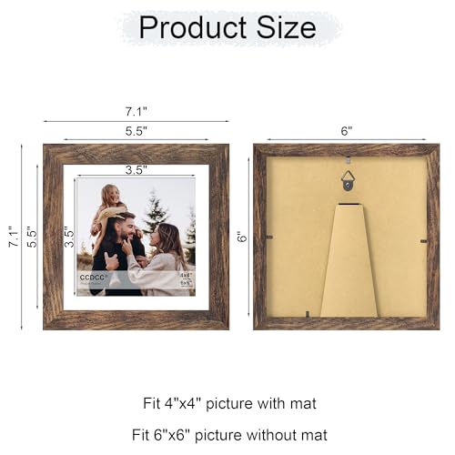 6x6 Picture Frame Set of 4 (4 Count)