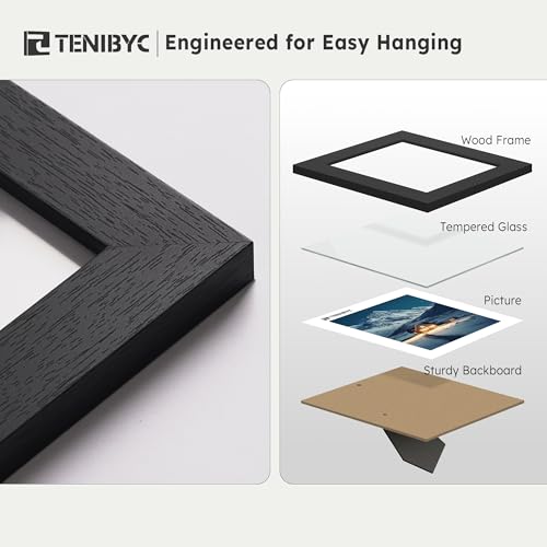 8.5 by 11 picture frame 6 Pack (6 Count)