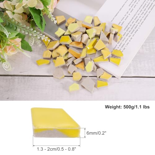 500g 1.1LB Irregular Ceramics Mosaic Tiles