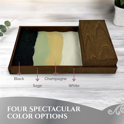Wooden Zen Garden with Accessories Box