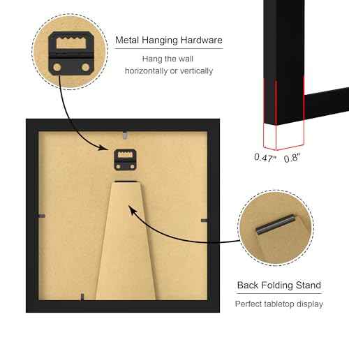 6x6 Picture Frame Set of 4 (4 Count)