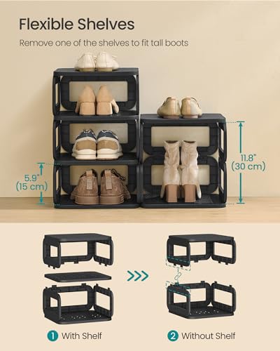 Shoe Rack 12 Tiers (2 Count)