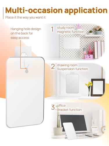 10 x 7 in Magnetic Locker Mirror
