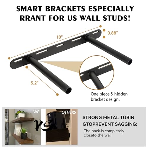 Wood Floating Shelves 16 inch (2 Count)