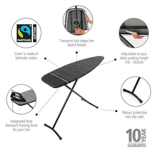 Premium Ironing Board with Heat Resistant Parking Zone