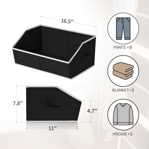Closet Baskets for Shelves Trapezoid (8 Count)