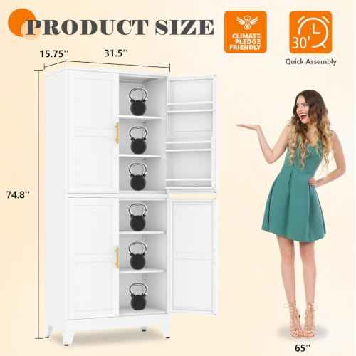 74.8" Tall Metal Food Cabinet