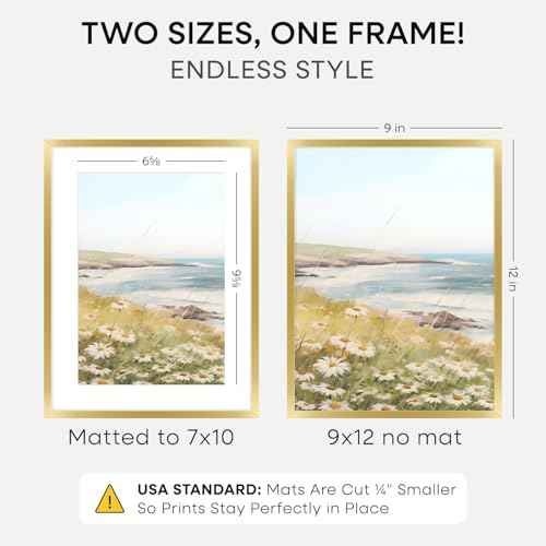9x12 Gold Picture Frame