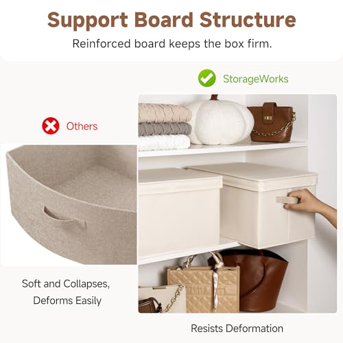 Fabric Storage Bins with Lids (3 Count)