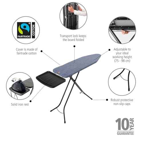 Comfort Ironing Board with Solid Steam Generator Rest