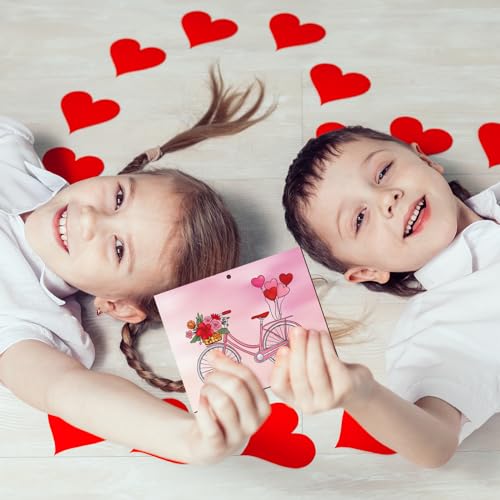 10 Pieces Large Valentine's Day Unfinished Wood Crafts to Paint for Adults