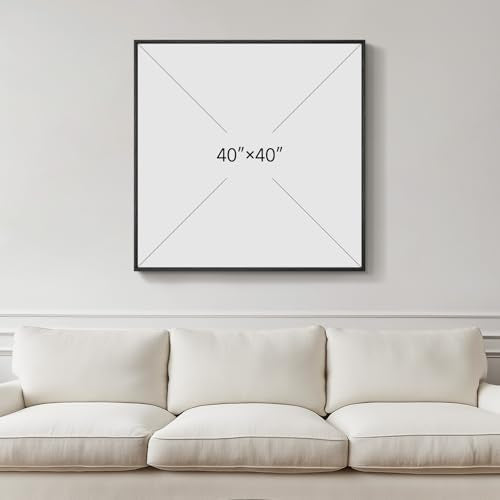 Large Framed Colorful Abstract Wall Art