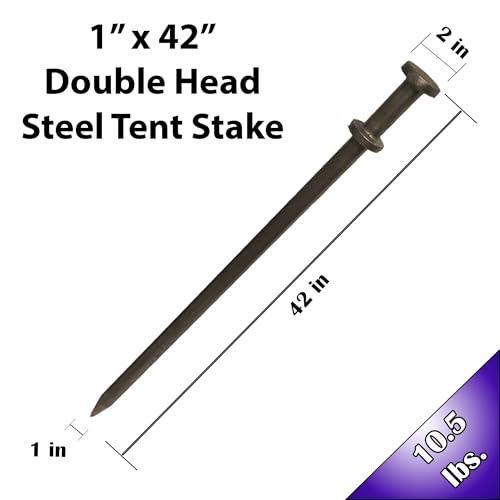 Heavy Duty Double Head Tent Stakes (10 Count)