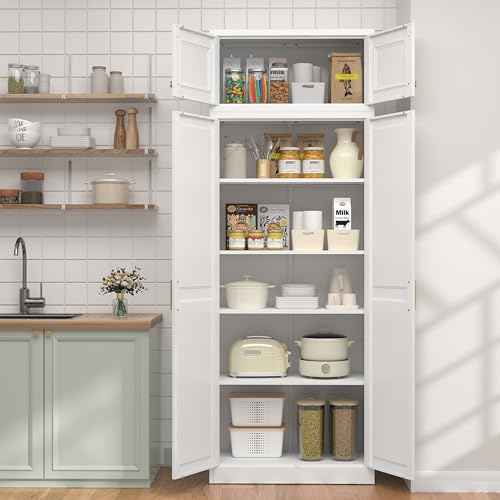 86.6" Kitchen Pantry Cabinet