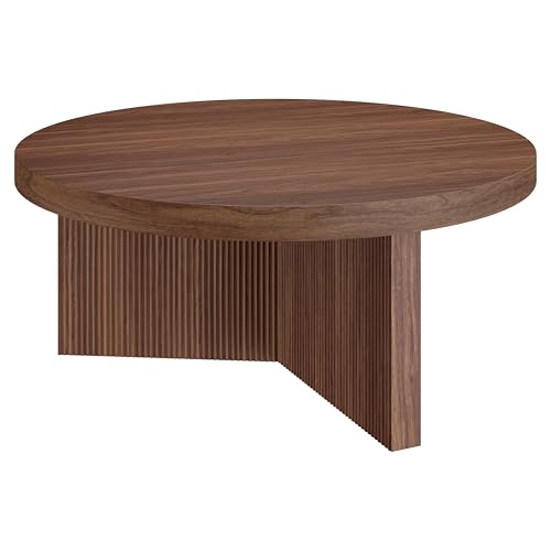 36" Scandinavian Fluted Coffee Table