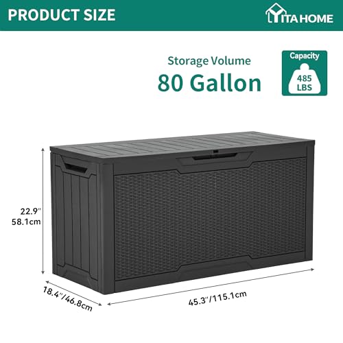 80 Gallon Resin Deck Box